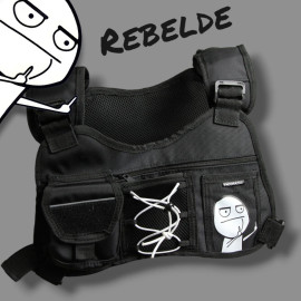 Bolso pechero para celular y grabación, Diseño rebelde