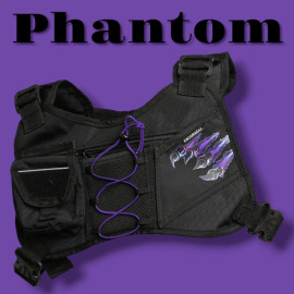 Bolso pechero para celular y grabación, Diseño PHANTOM